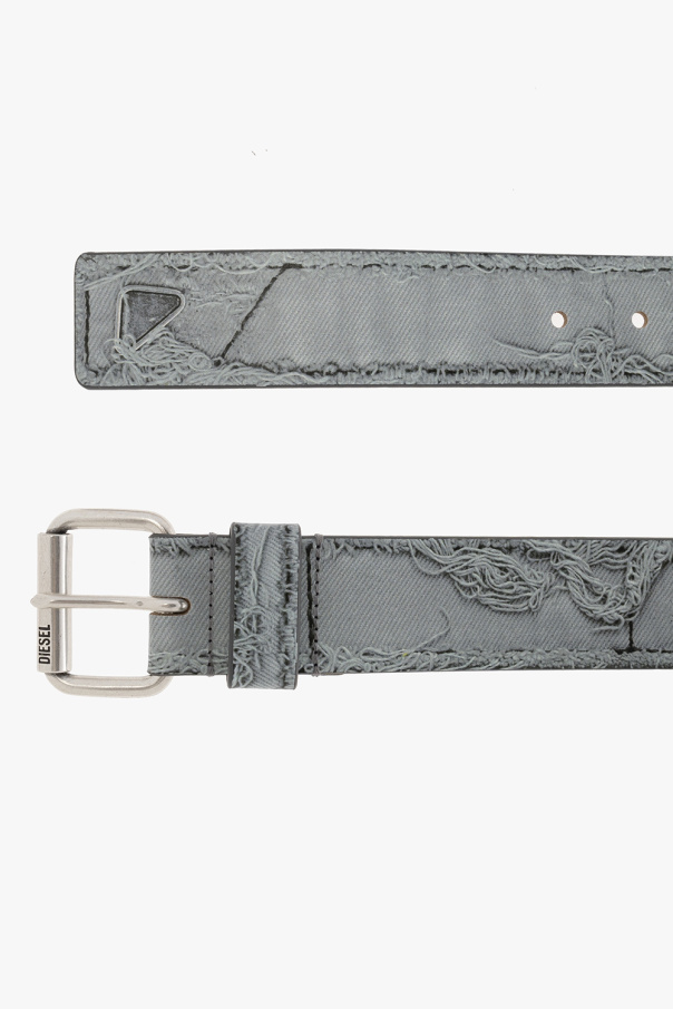 Grey Leather belt Diesel - GenesinlifeShops KR